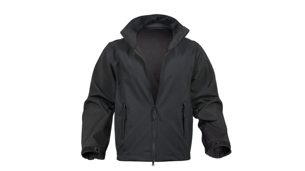 Rothco Black Soft Shell Uniform Jacket, 2XL, 9835-2XL