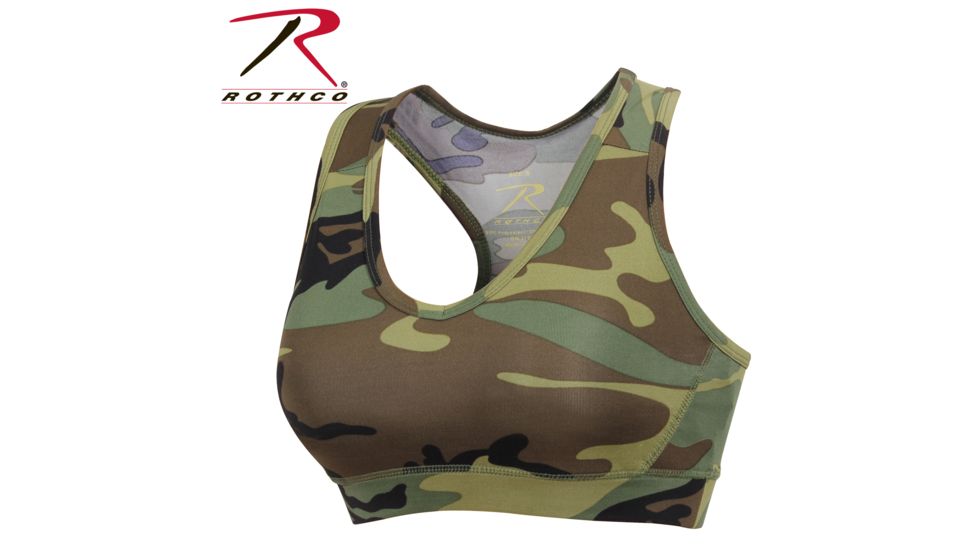 Rothco Camo Sports Bra, Small, 4922-S