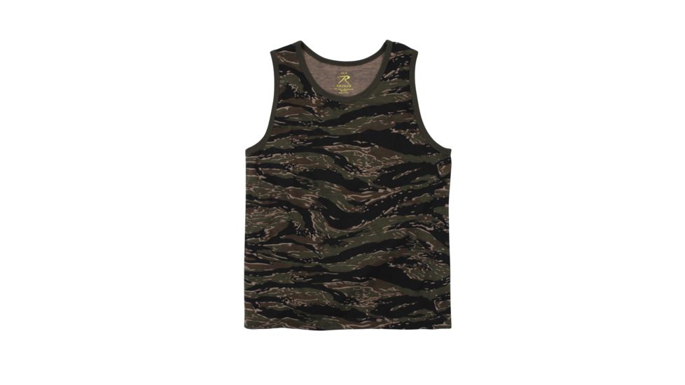 Rothco Camo Tank Top, Tiger Stripe Camo, 2XL, 8724-TigerStripeCamo-2XL
