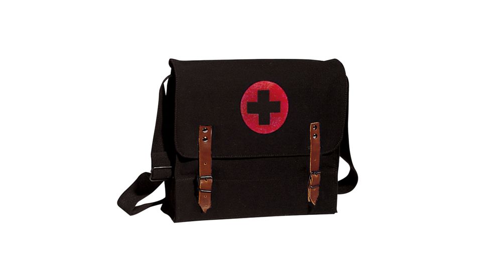 Rothco Canvas Nato Medic Bag, Black, 8142-Black