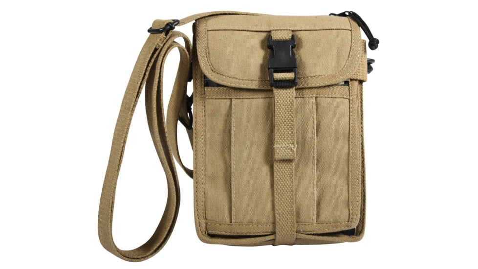 Rothco Canvas Travel Portfolio Bag, Brown, 2125-Brown