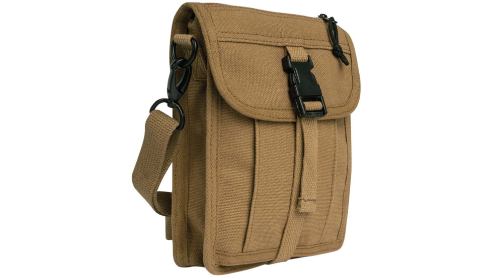 Rothco Canvas Travel Portfolio Bag, Coyote Brown, 21250-CoyoteBrown