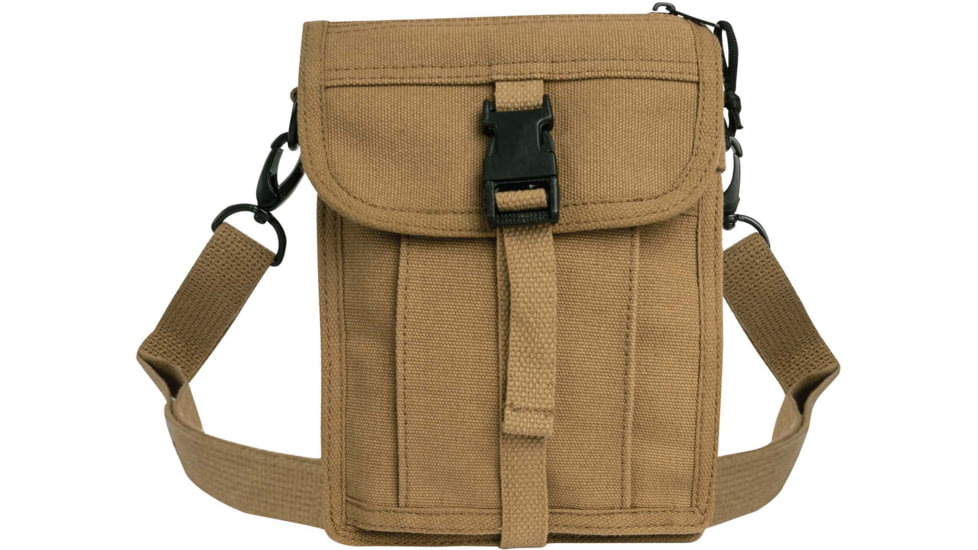 Rothco Canvas Travel Portfolio Bag, Coyote Brown, 21250-CoyoteBrown