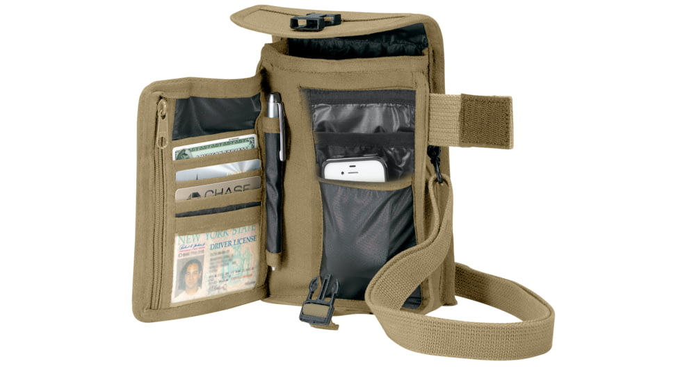 Rothco Canvas Travel Portfolio Bag, Brown, 2125-Brown