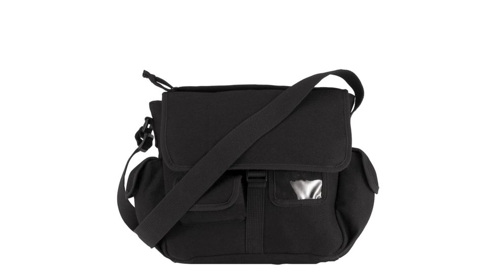 Rothco Canvas Urban Explorer Bag, Black, 9201-Black