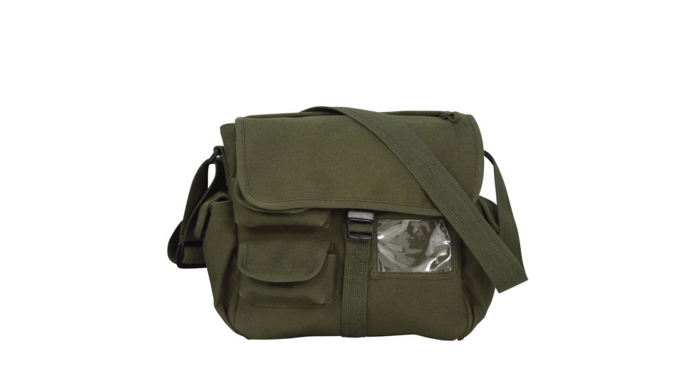Rothco Canvas Urban Explorer Bag, Olive Drab, 9203-OliveDrab