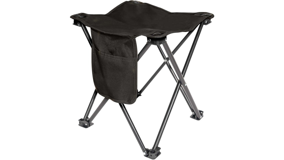 Rothco Collapsible 4 Leg Camp Stool, Black, 45481-Black