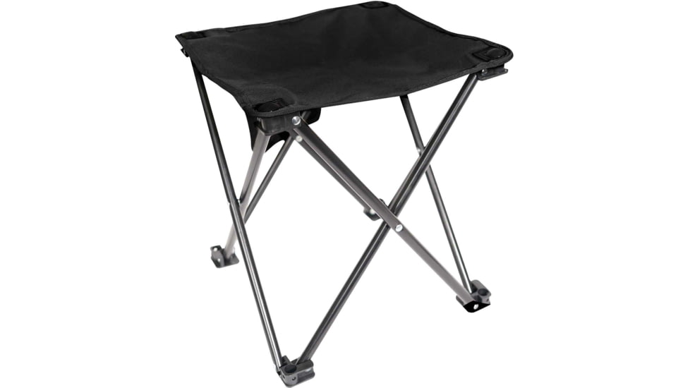 Rothco Collapsible 4 Leg Camp Stool, Black, 45481-Black