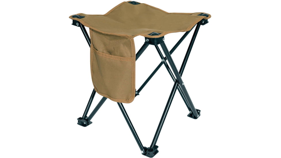 Rothco Collapsible 4 Leg Camp Stool, Coyote Brown, 45480-CoyoteBrown