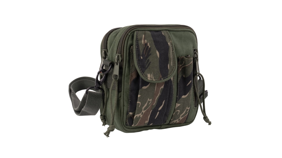 Rothco Excursion Organizer Shoulder Bag, Green/Tiger Stripe, 23270-GreenTigerStripe
