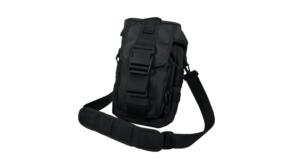 Rothco Flexipack MOLLE Tactical Shoulder Bag, Black, 8320-Black
