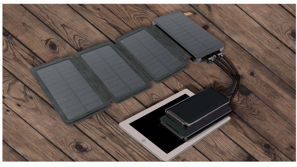 Rothco Folding Solar Panel with Power Bank, 42111