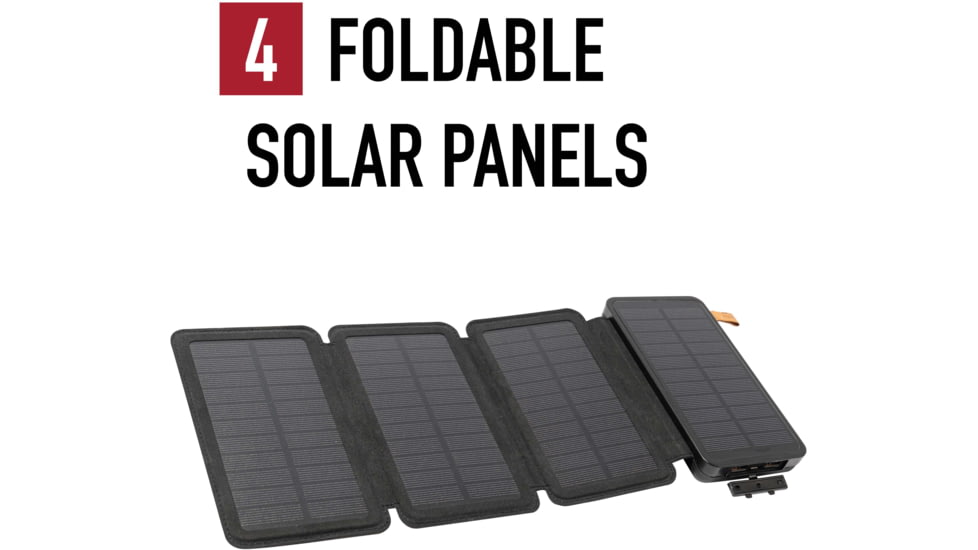 Rothco Folding Solar Panel with Power Bank, 42111