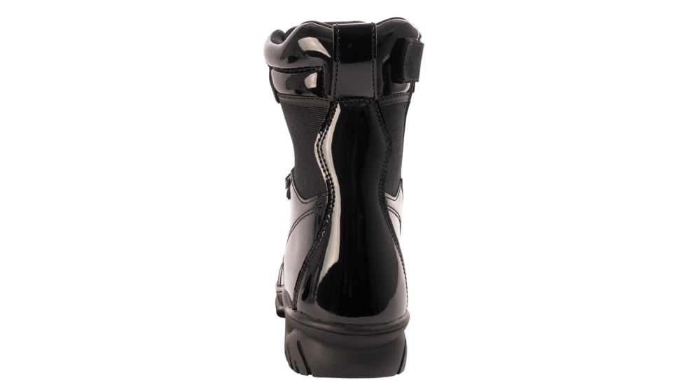 Rothco Forced Entry High-Gloss Tactical Boot with Side Zipper - 8 Inch, Black, 12, 50530-Black-12