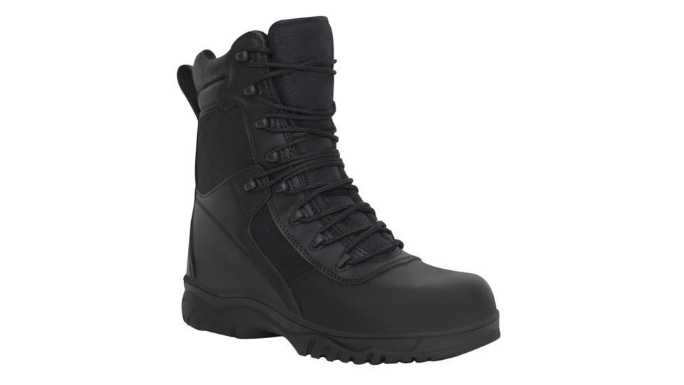 Rothco Forced Entry Tactical Boot With Side Zipper &amp; Composite Toe, 11.5, 21779