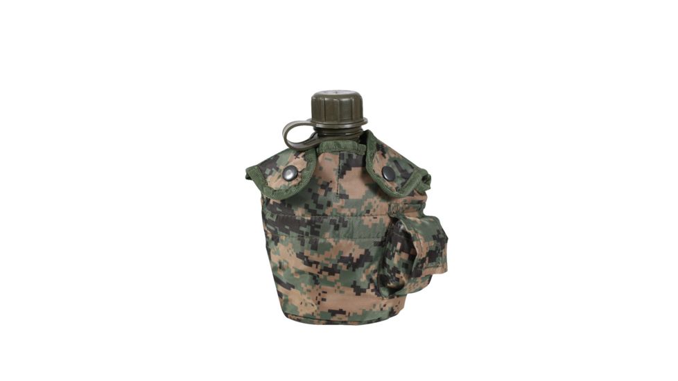 Rothco G.I. Style Canteen Cover, Woodland Digital Camo, 565-WoodlandDigitalCamo