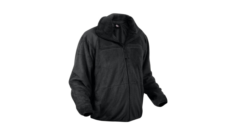 Rothco Generation III Level 3 ECWCS Fleece Jacket, Black, M, 9739-Black-M