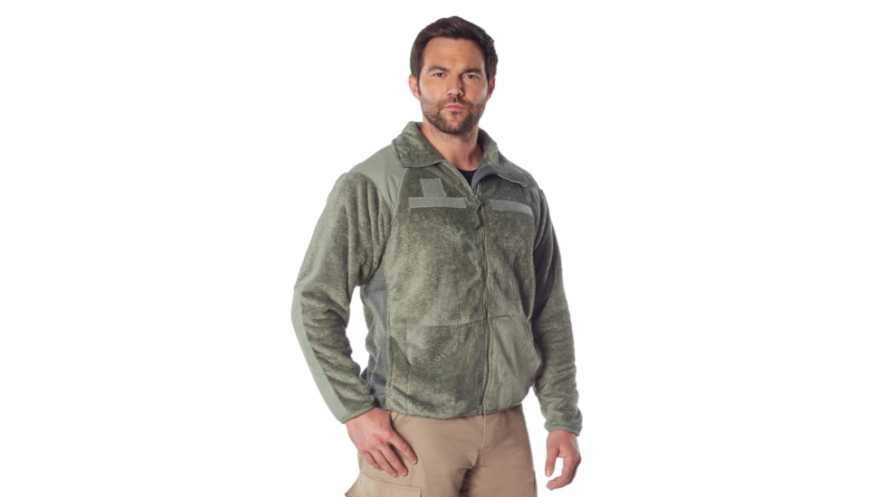 Rothco Generation III Level 3 ECWCS Fleece Jacket, Foliage Green, Small, 9730-FoliageGreen-S