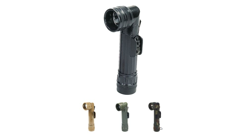 Rothco G.I. Type D-Cell Flashlights, Black, Coyote Brown, Olive Drab, Woodland Camo