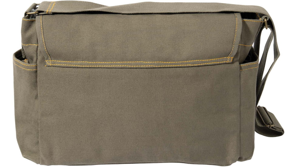 Rothco Heavyweight Canvas Classic Messenger Bag w/ Military Stencil, Olive Drab, 91182-OliveDrab