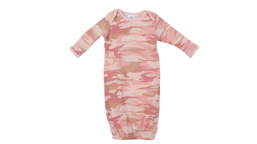 Rothco Infant Long Sleeve Camo One-Piece Sleeper, Baby Pink Camo, 0-3 Months, 67159-BabyPinkCamo-0-3Months