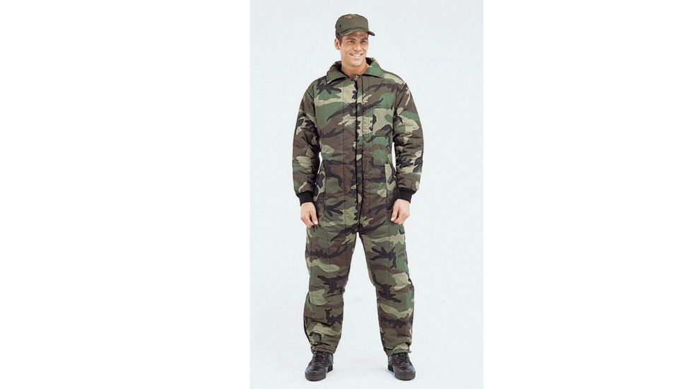 Rothco Insulated Coveralls, Woodland Camo, 2XL, 7016-WoodlandCamo-2XL
