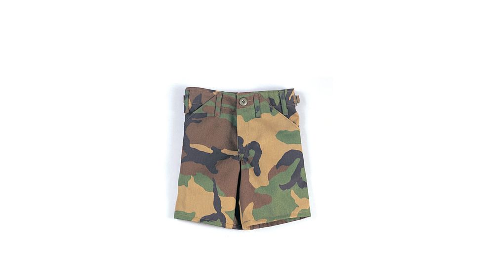 Rothco Kids BDU Shorts, Woodland Camo, Extra Small, 6933-WoodlandCamo-XS