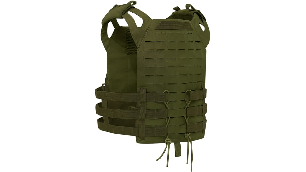 Rothco Laser Cut MOLLE Lightweight Armor Carrier Vest, Olive Drab, 15290-OliveDrab-Regular