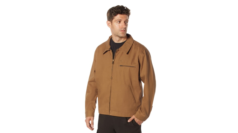 Rothco Lightweight Canvas Work Jacket - Mens, Work Brown, Small, 92535-WorkBrown-S