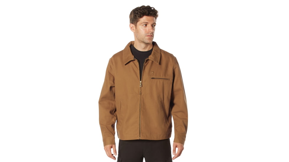 Rothco Lightweight Canvas Work Jacket - Mens, Work Brown, Small, 92535-WorkBrown-S