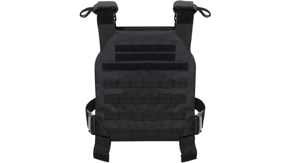 Rothco Low Profile Plate Carrier Vest, Black, 55890-Black-Regular