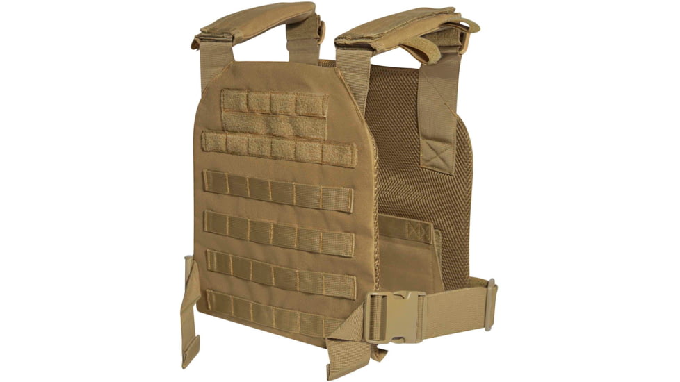 Rothco Low Profile Plate Carrier Vest, Coyote Brown, 55889-CoyoteBrown-Regular