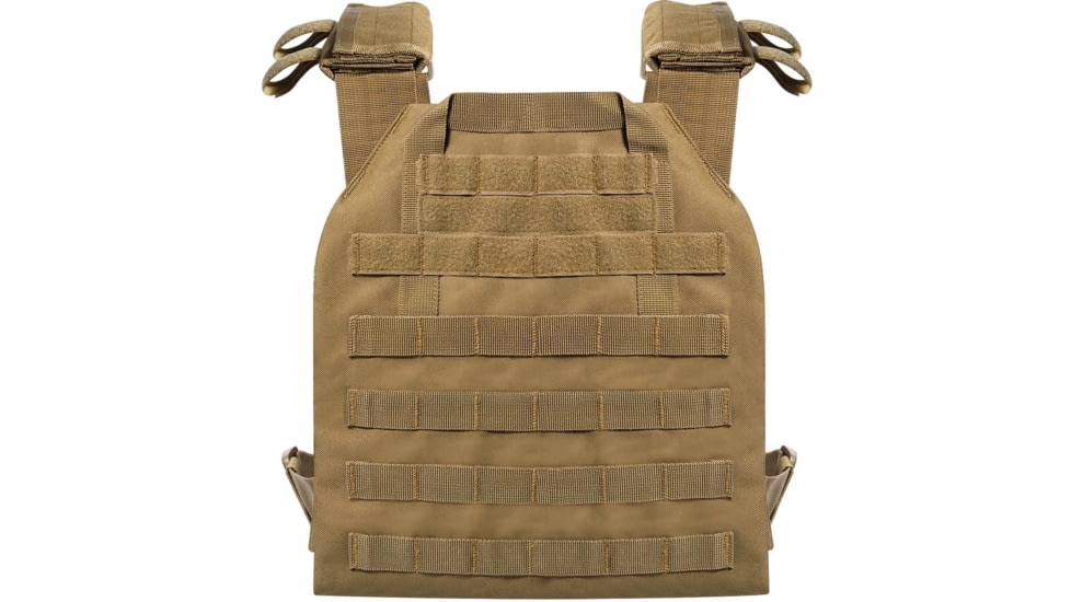 Rothco Low Profile Plate Carrier Vest, Coyote Brown, 55889-CoyoteBrown-Regular