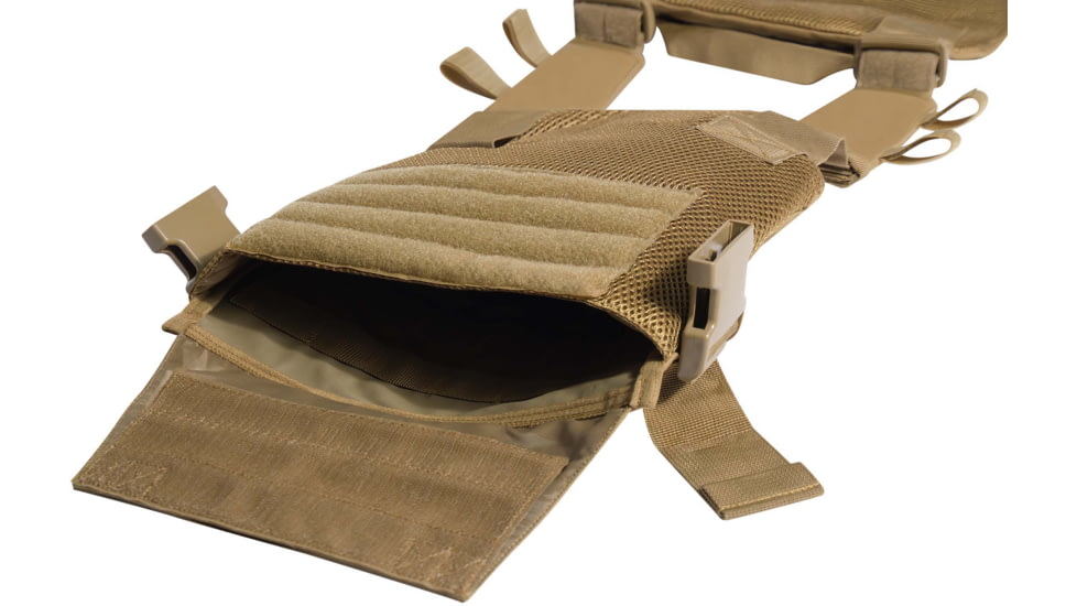 Rothco Low Profile Plate Carrier Vest, Coyote Brown, 55889-CoyoteBrown-Regular