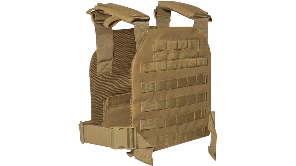 Rothco Low Profile Plate Carrier Vest, Coyote Brown, 55889-CoyoteBrown-Regular