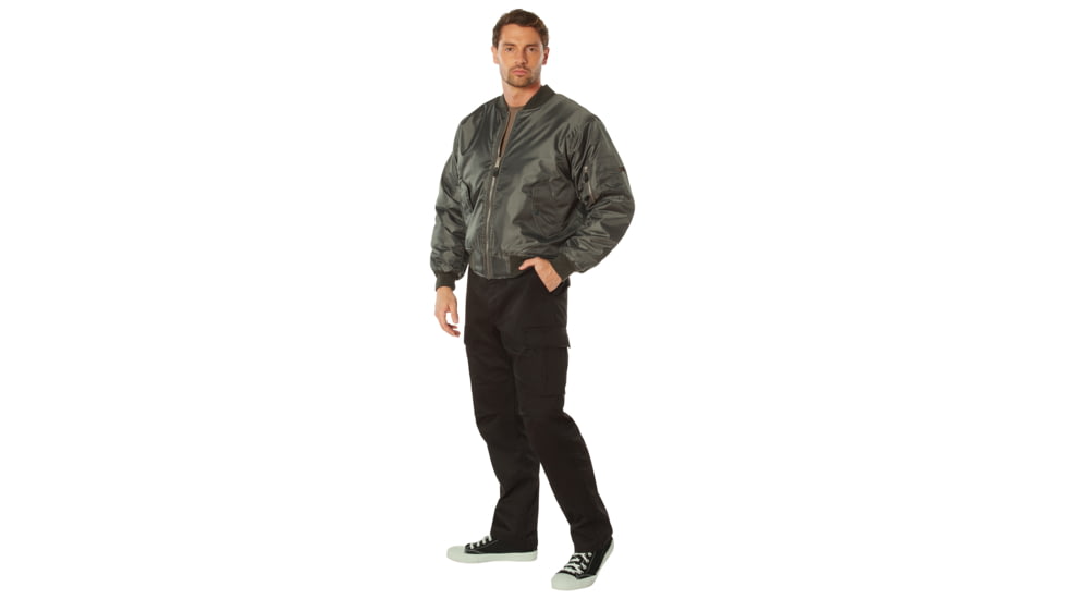Rothco MA-1 Flight Jacket, Gunmetal Grey, XXS, 20411