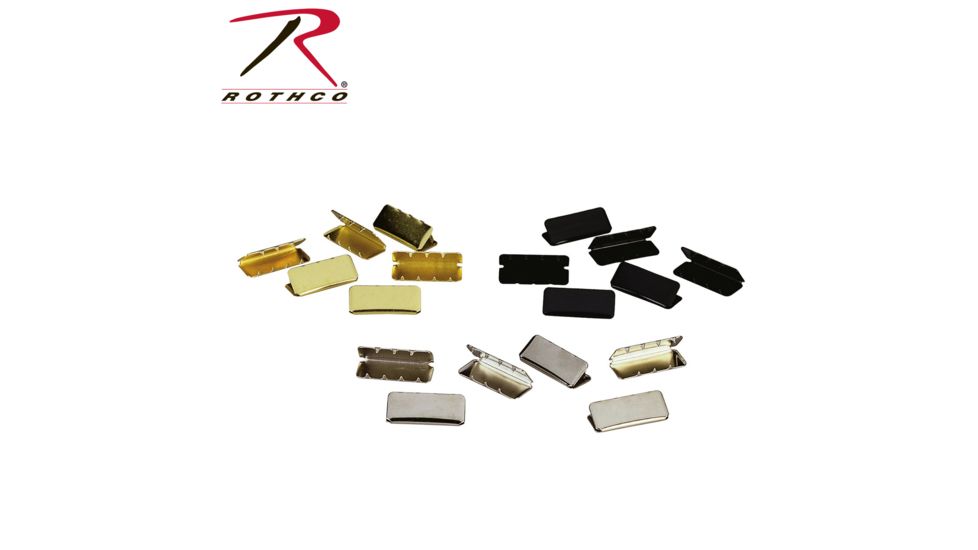 Rothco Military Web Belt Tips, Black, 4070-Black