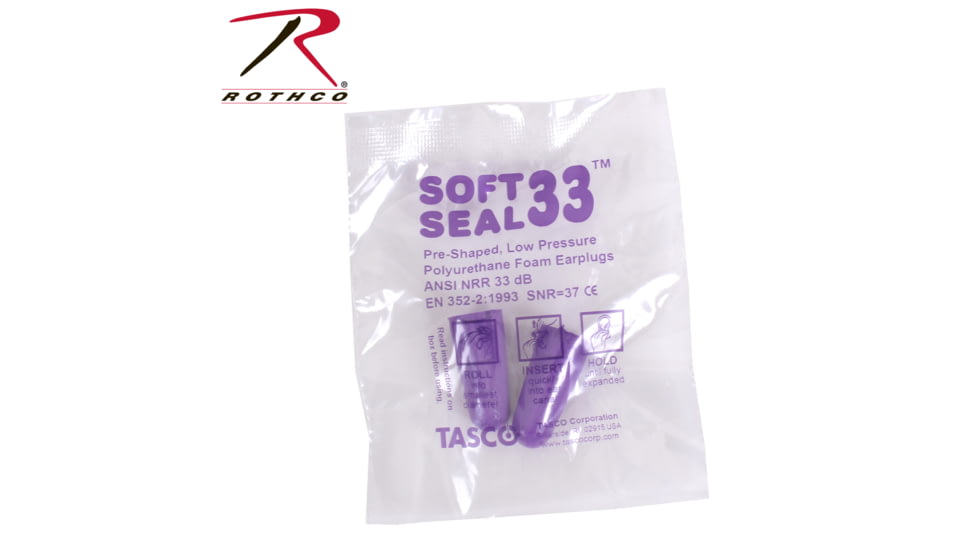 Rothco Non-Corded Earplugs, Purple, 3684