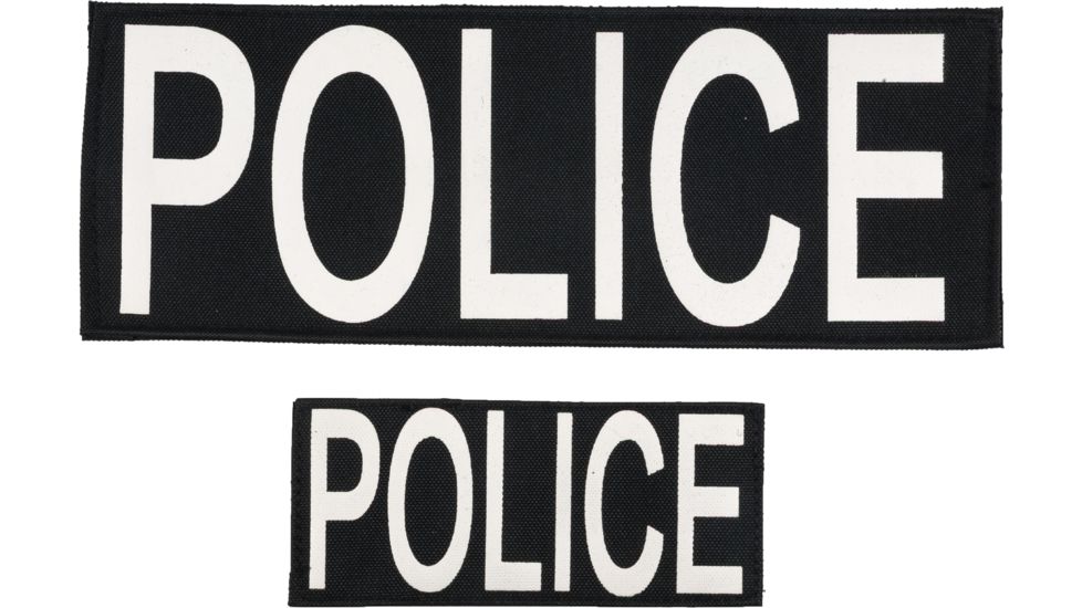 Rothco Police Patch Set of Two w/ Hook Back, 1910