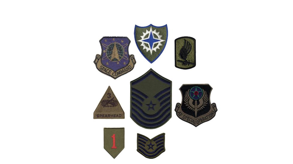 Rothco Subdued Military Assorted Military Patches, 100 pieces, 8380-100pieces