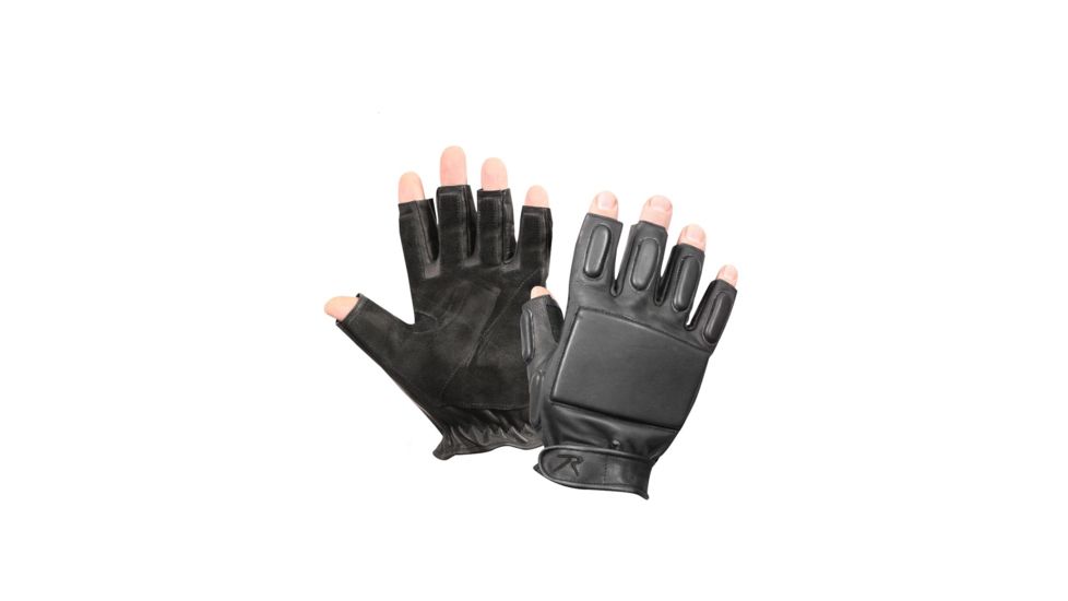 Rothco Tactical Fingerless Rappelling Gloves, Small, 3454-S