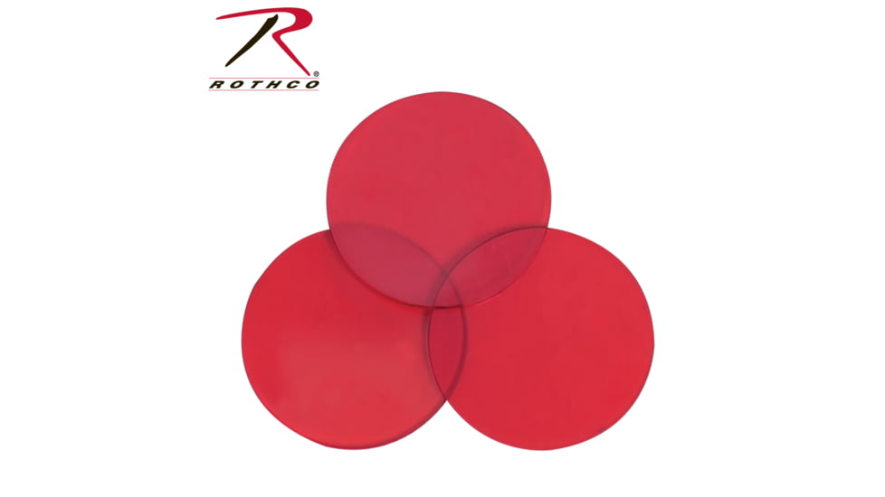 Rothco Mini Army Style Flashlight Red Lenses, 1325