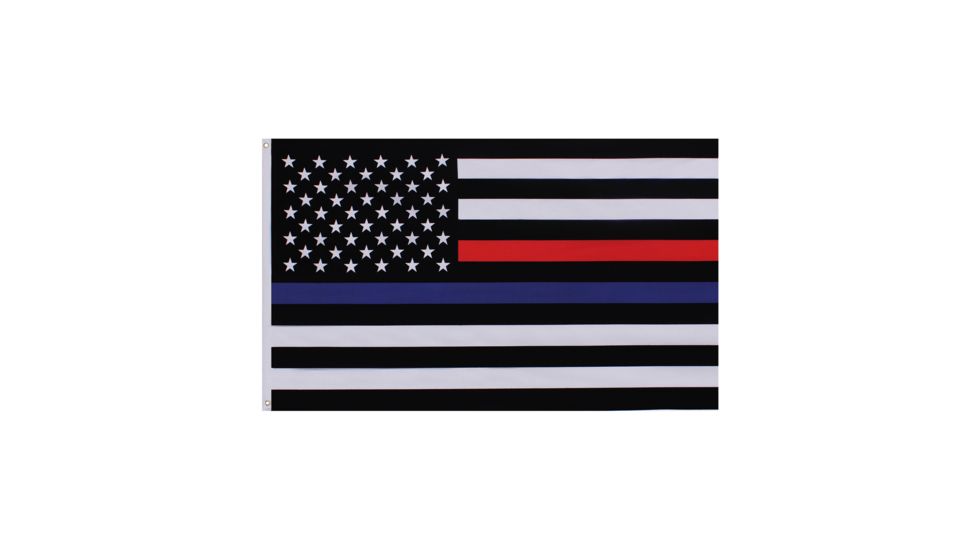 Rothco Thin Blue and Thin Red Line Flag, 14456