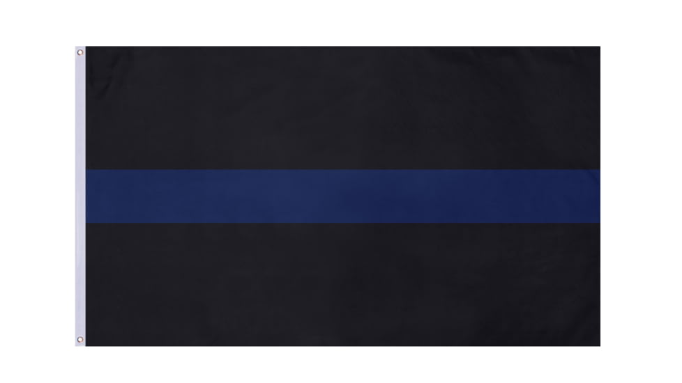 Rothco Thin Blue Line Flag, 3ft x 5ft, 1524