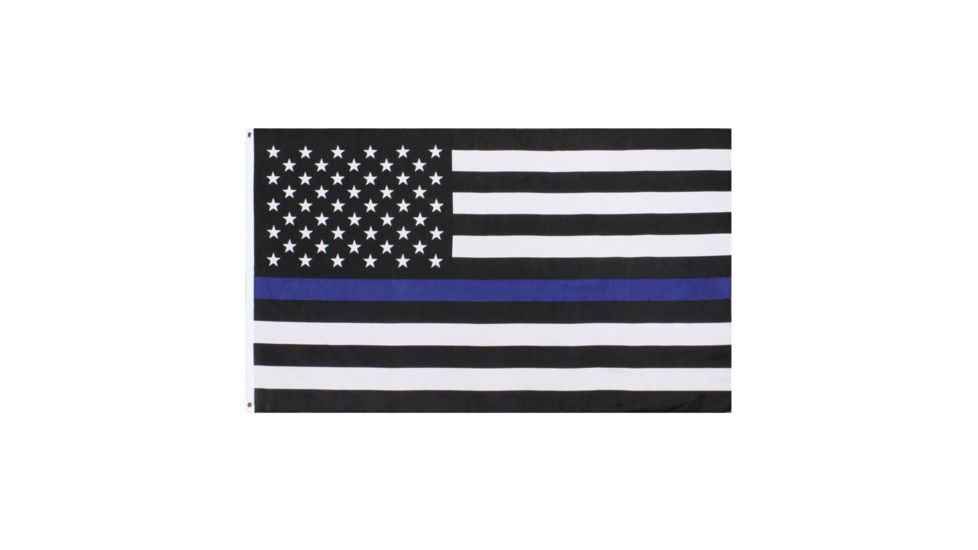 Rothco Thin Blue Line U.S. Flag, 2x3, 1516-2x3