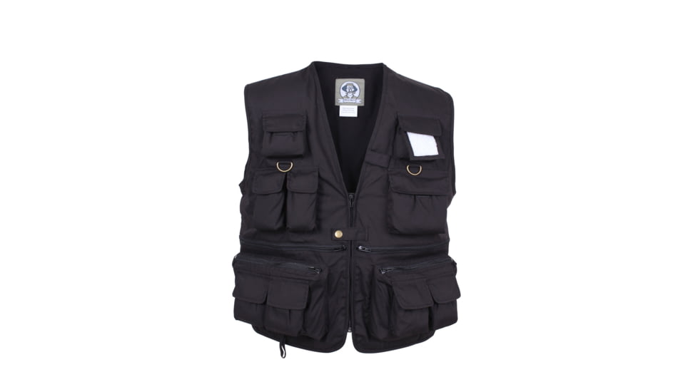 Rothco Uncle Milty Travel Vest, Black, M, 7531-M