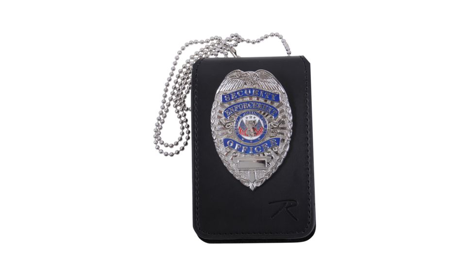 Rothco Universal Leather Badge &amp; ID Holder, 1136