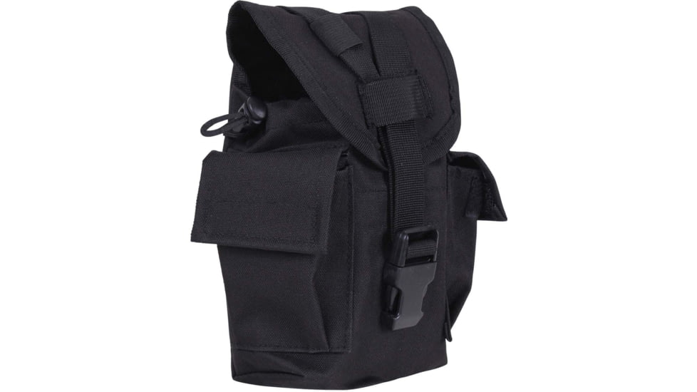 Rothco Utility Pouch with Survival Kit Essentials, Black, 10189-Black