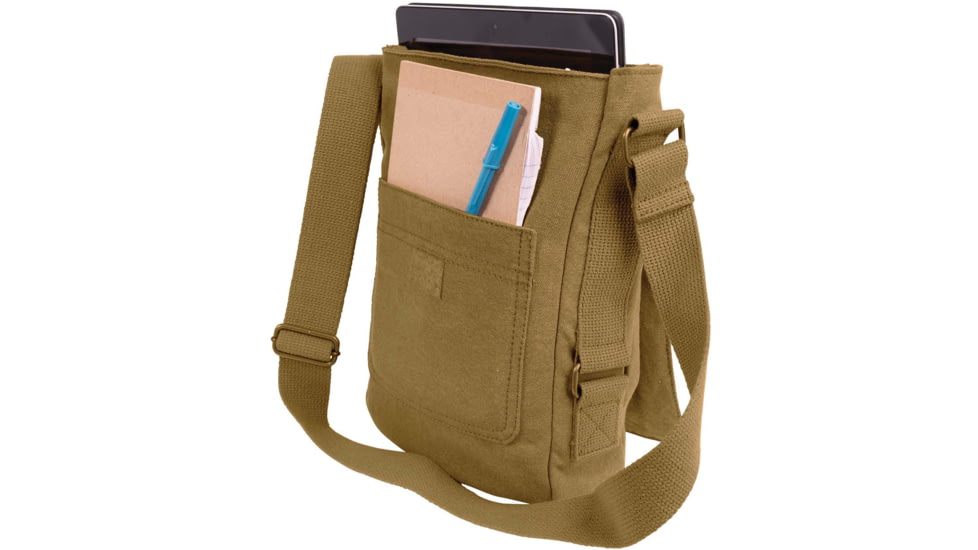 Rothco Vintage Canvas Tech Bag, Coyote Brown, 57951-CoyoteBrown