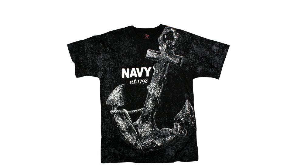 Rothco Vintage Navy Anchor T-shirt, Small, 66320-S